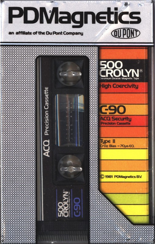 Compact Cassette PDM 500 Crolyn 90 Type II Chrome 1981 Europe