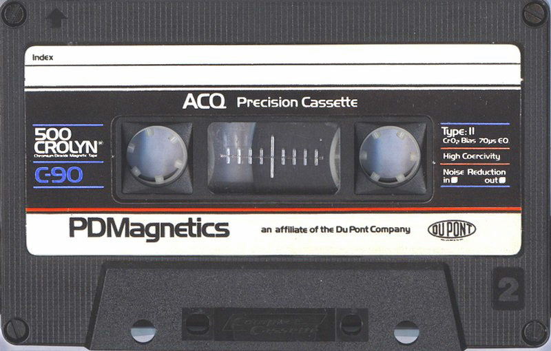 Compact Cassette PDM 500 Crolyn 90 Type II Chrome 1981 Europe