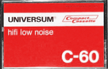 Compact Cassette Universum 60 Type I Normal 1975 Europe