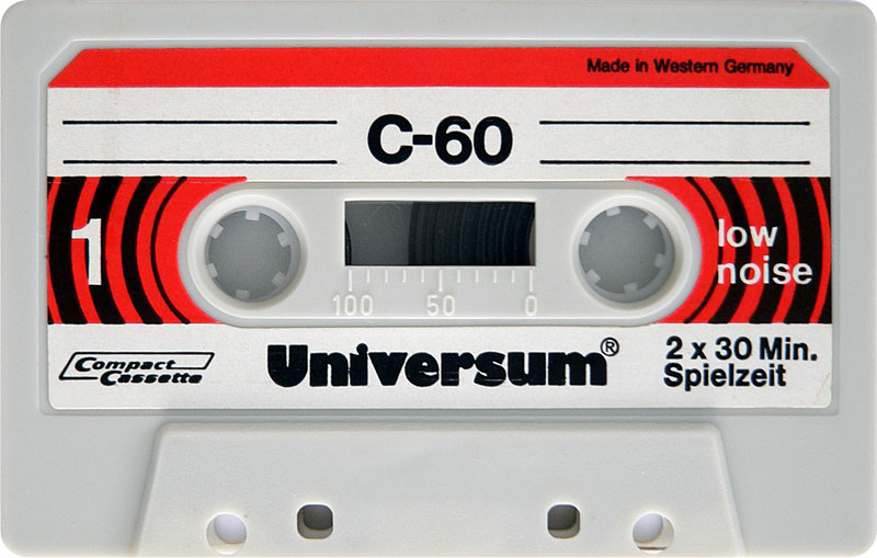 Compact Cassette Universum 60 Type I Normal 1973 Europe