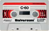 Compact Cassette Universum 60 Type I Normal 1973 Europe