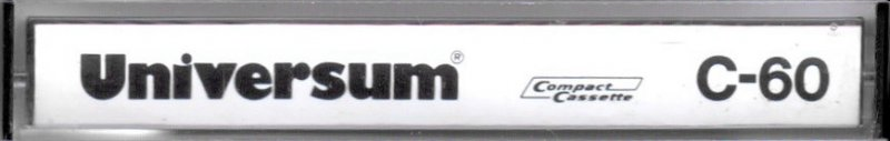 Compact Cassette Universum 60 Type I Normal 1973 Europe