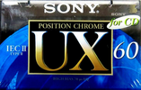 Compact Cassette Sony UX 60 Type II Chrome 1995 Europe