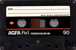 Compact Cassette AGFA Ferrocolor HD 90 Type I Normal 1982 Europe