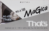 Compact Cassette Thats MG-A Magica 100 Type IV Metal 1993 Europe