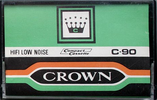 Compact Cassette Crown / Crown Radio Corporation 90 Type I Normal Hong Kong