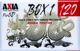 Compact Cassette AXIA Box 1 120 "BOX1C 120" Type I Normal 1997 Japan