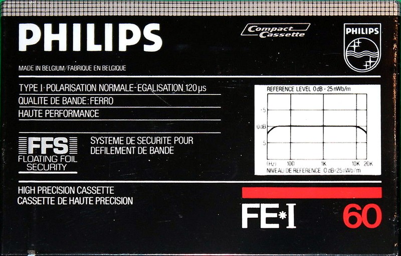 Compact Cassette Philips FE-I 60 Type I Normal 1984 Europe