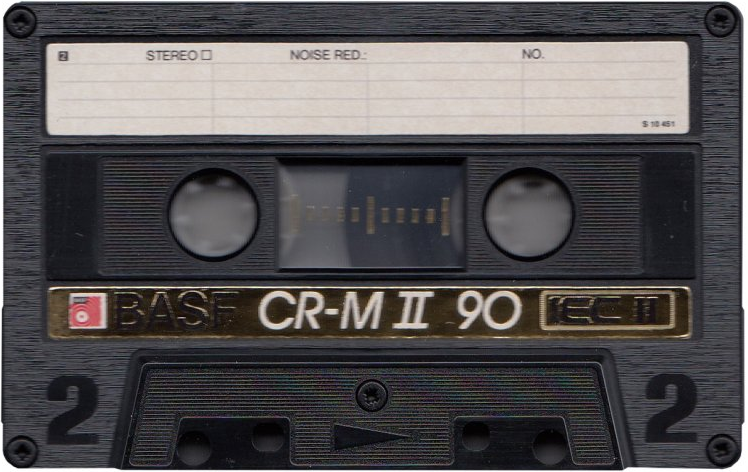 Compact Cassette BASF Chromdioxid Maxima II 90 "CR-M II" Type II Chrome 1985 Europe