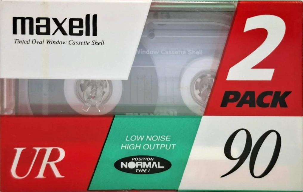 2 pack Maxell UR 60 Type I Normal 1991 Europe