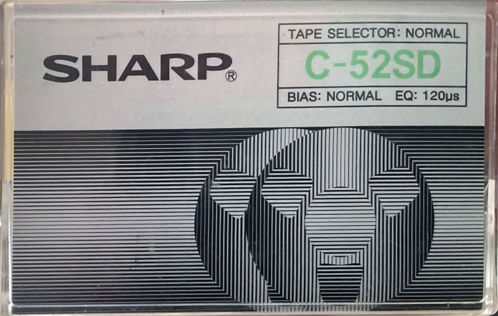 Compact Cassette Sharp SD 52 Type I Normal 1985 Japan