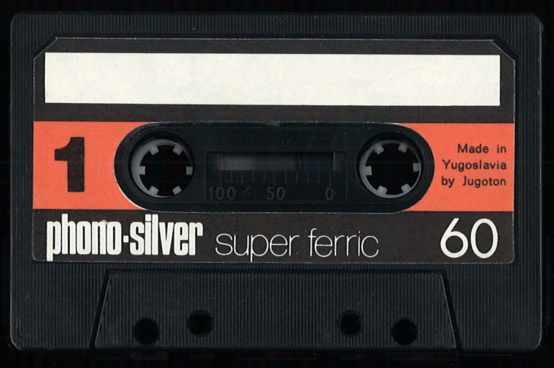 Compact Cassette Phono-Silver 60 Type I Normal Yugoslavia