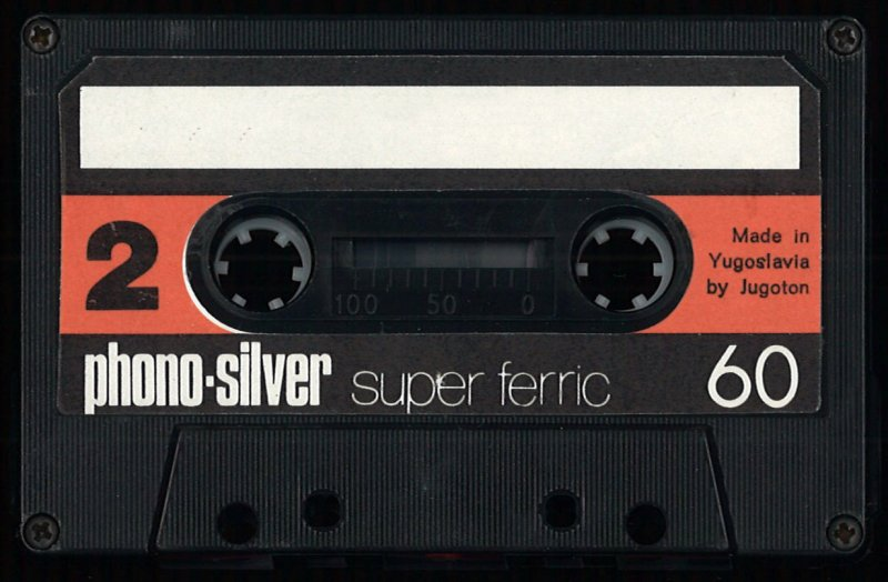 Compact Cassette Phono-Silver 60 Type I Normal Yugoslavia