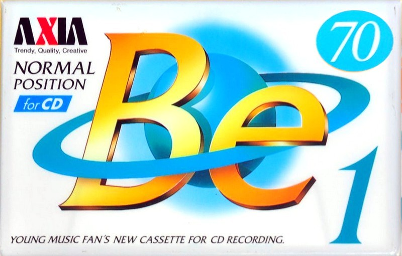Compact Cassette AXIA Be 1 70 "BE1A 70" Type I Normal 1996 Japan