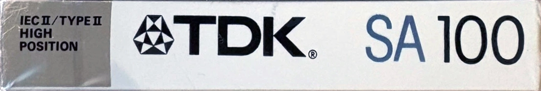 Compact Cassette TDK SA 100 Type II Chrome 1988 Australia, Europe