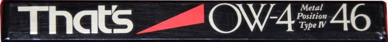Compact Cassette Thats OW-4 46 Type IV Metal 1991 Japan