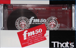 Compact Cassette Thats FM 50 Type I Normal 1989 Japan