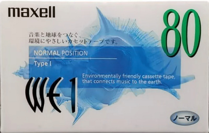 Compact Cassette Maxell WE 80 "WE1-80" Type I Normal 1999 Japan