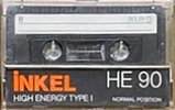 Compact Cassette Inkel HE 90 Type I Normal 1985 Spain