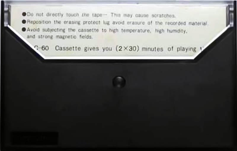 Compact Cassette NCT 60 Type I Normal 1974 Japan