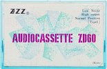 Compact Cassette ZZZ Audiocassette ZD 60 Type I Normal 1988 China