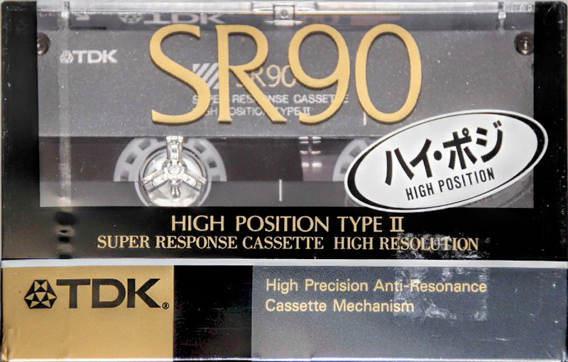 Compact Cassette TDK SR 90 "SR-90K" Type II Chrome 1989 Japan