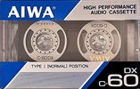 Compact Cassette Aiwa DX 60 Type I Normal Worldwide