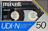 Compact Cassette Maxell UDI-N 50 Type I Normal 1985 Japan