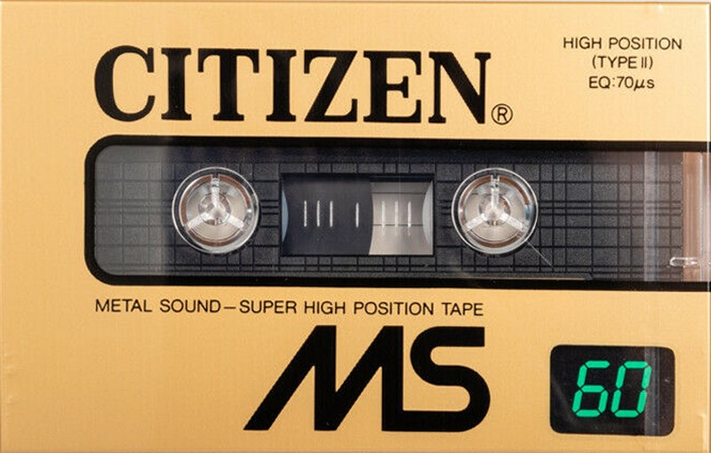 Compact Cassette Citizen MS 60 Type II Chrome 1985 Japan