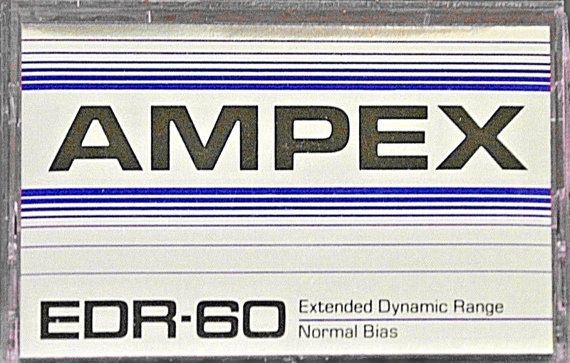 Compact Cassette Ampex EDR 60 Type I Normal 1982 USA