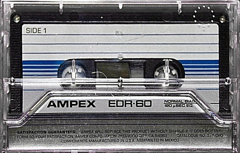 Compact Cassette Ampex EDR 60 Type I Normal 1982 USA