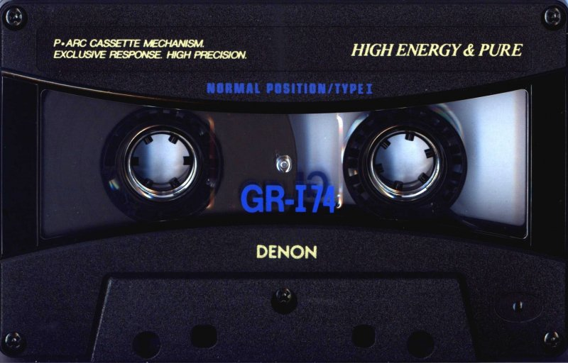 Compact Cassette Denon GR-I 74 "GR-1 74U" Type I Normal 1994 Japan