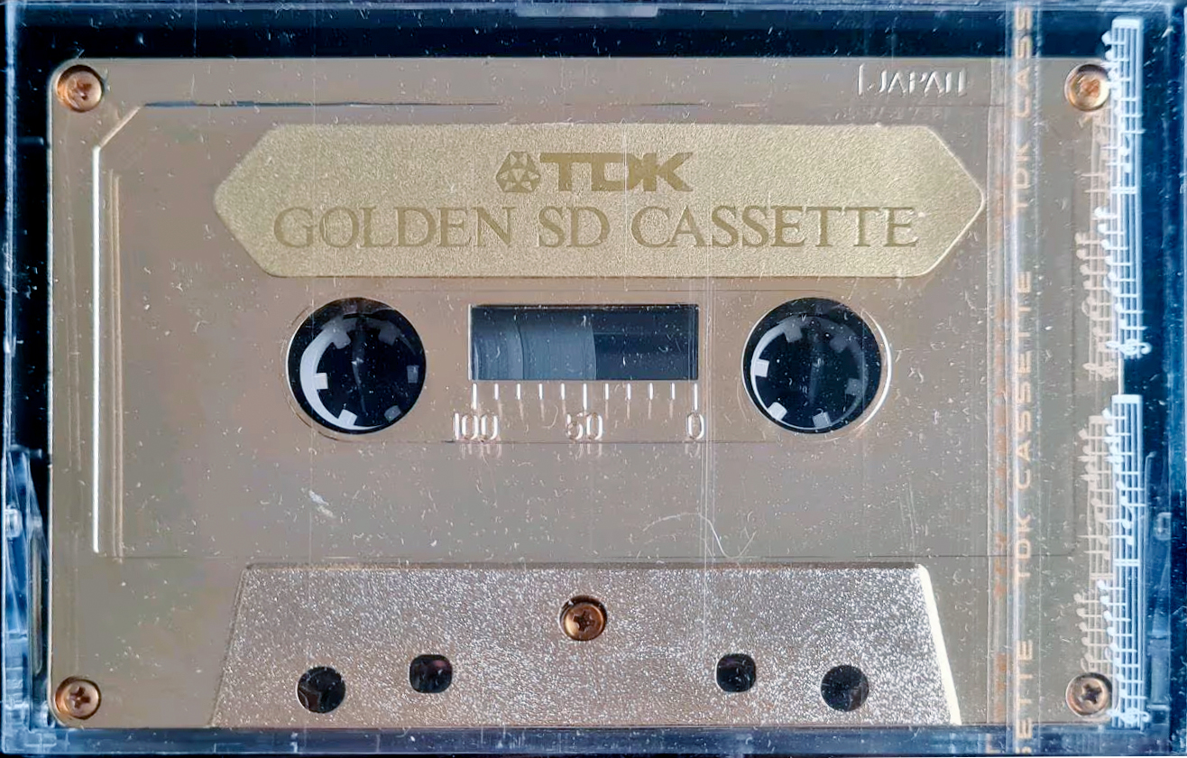 Compact Cassette TDK SD 45 "Golden SD cassette" Type I Normal 1974 Japan