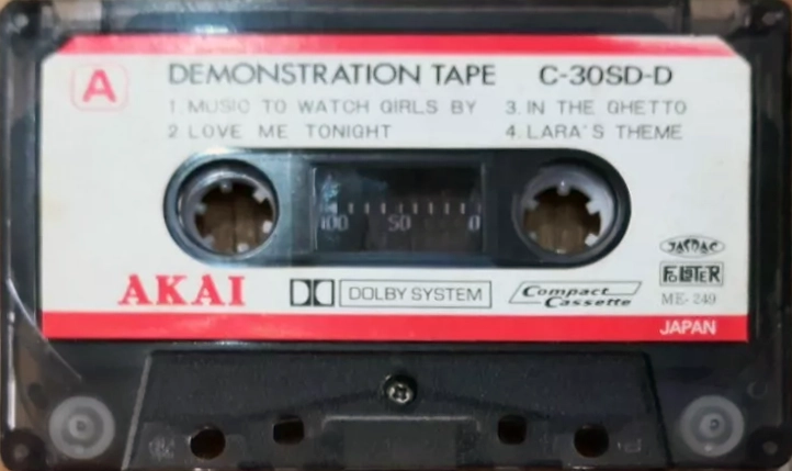Compact Cassette Akai 30 "SD-D" Demonstration Tape 1979 Europe