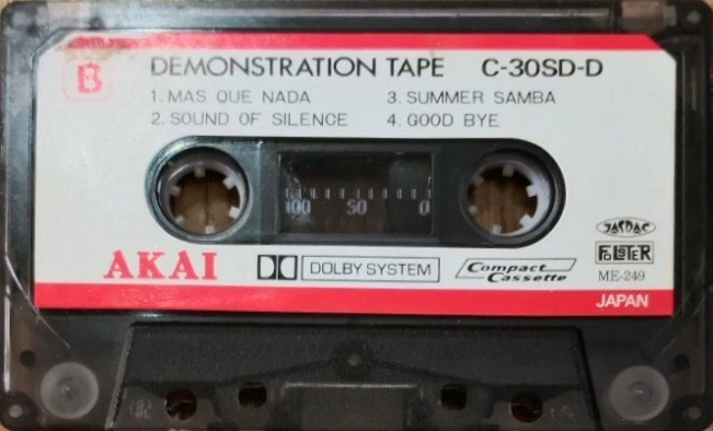 Compact Cassette Akai 30 "SD-D" Demonstration Tape 1979 Europe
