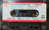 Compact Cassette Akai 30 "SD-D" Demonstration Tape 1979 Europe
