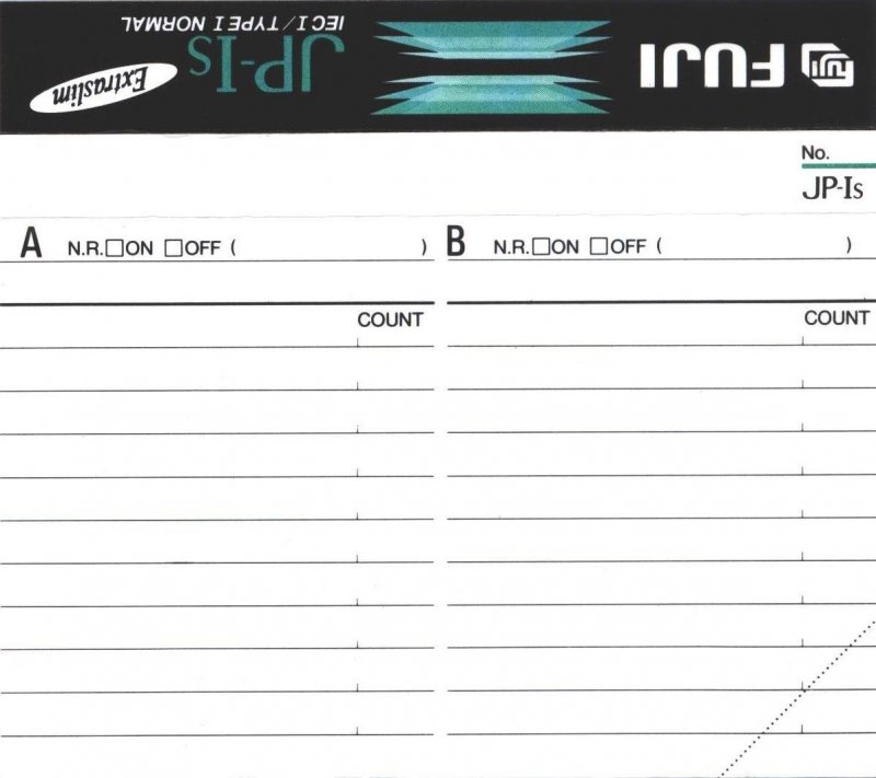 Compact Cassette Fuji JP-Is 46 Type I Normal 1993 Europe