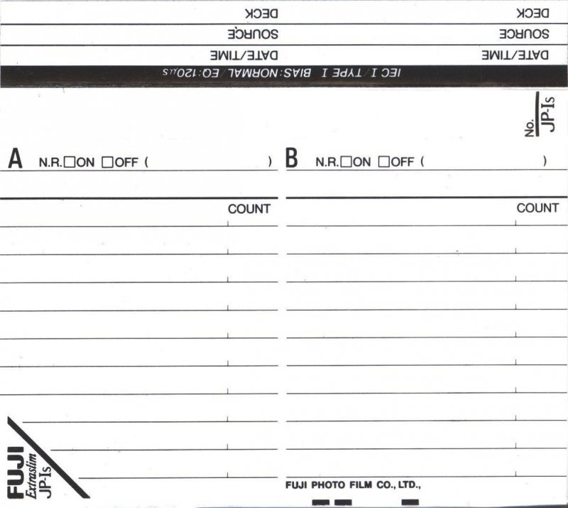Compact Cassette Fuji JP-Is 46 Type I Normal 1993 Europe