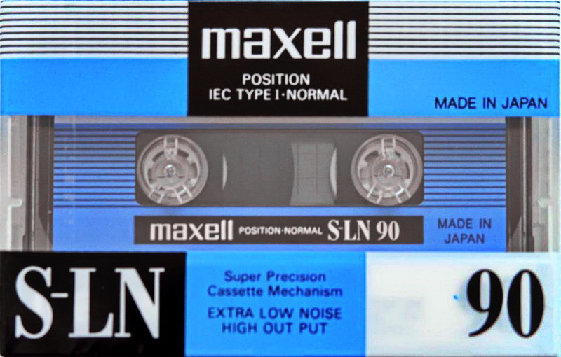 Compact Cassette Maxell S-LN 90 Type I Normal 1994 Europe