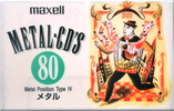 Compact Cassette Maxell Metal CD's 80 "MCDS-80J" Type IV Metal 1995 Japan