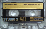 Compact Cassette Magnex Studio 2 60 Type II Chrome 1979 Europe