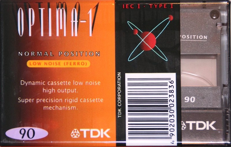 Compact Cassette TDK Optima 90 Type I Normal 2001 Europe