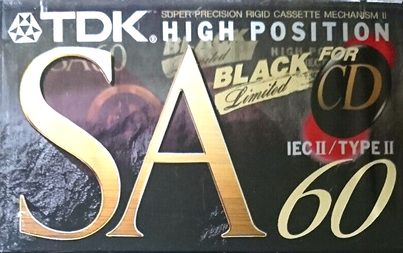 Compact Cassette TDK SA 60 "SA-60BEA Limited Edition" Type II Chrome 1995 Europe