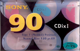 Compact Cassette Sony CDix I 90 "C-90CDX1H" Type I Normal 2000 Japan