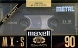 Compact Cassette Maxell MX-S 90 Type IV Metal 1992 Europe