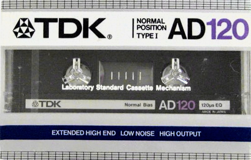 Compact Cassette TDK AD 120 Type I Normal 1984 Australia, Europe