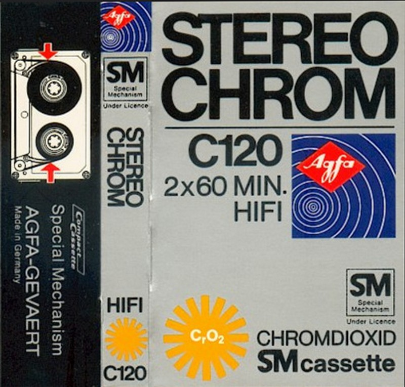 Compact Cassette AGFA Stereochrom 120 Type II Chrome 1975 Europe