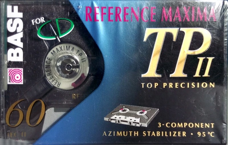 Compact Cassette BASF TP II Reference Maxima 60 Type II Chrome 1993 Europe