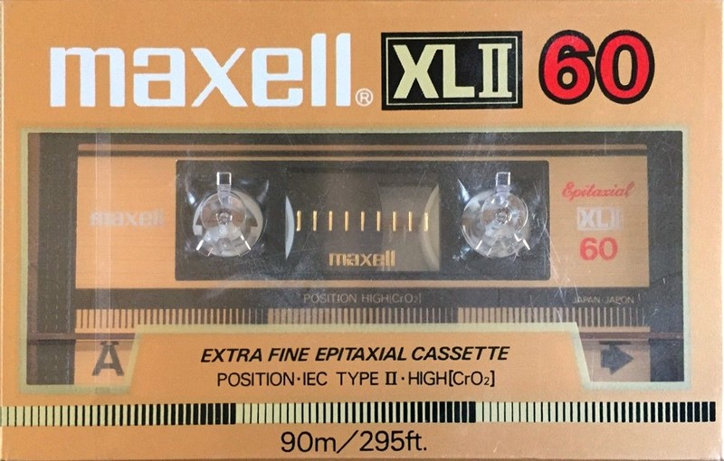 Compact Cassette Maxell XLII 60 Type II Chrome 1984 USA