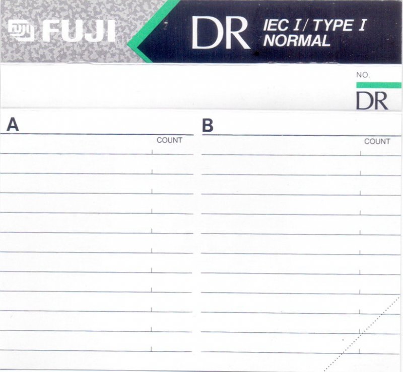 Compact Cassette Fuji DR 60 Type I Normal 1990 Europe